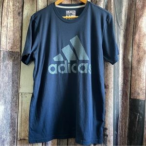 adidas the go to performance tee Blue Men’s Size M  Climate
